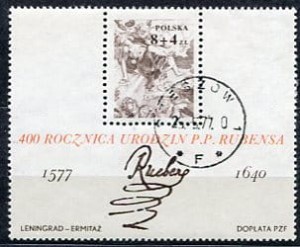 Znaczki 1977 r. 400 rocznica urodzin Petera Paula Rubensa 