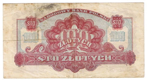 Banknot 100 zł 1944 r. obowiązkowym