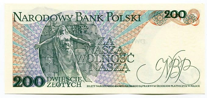 Banknot Polska 200 zł z 1986 r. UNC Sklep numizmatyczny Dukat