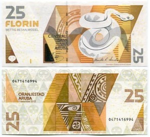 Aruba 25 Florin 2012 r. UNC