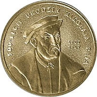 2 zł Mikołaj Rej (1505-1569) – 500. rocznica urodzin