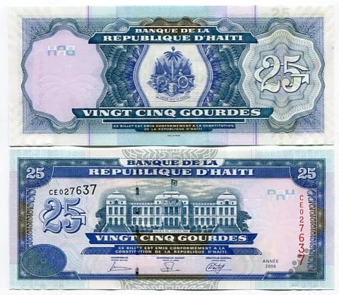 Haiti 25 Gourdes UNC