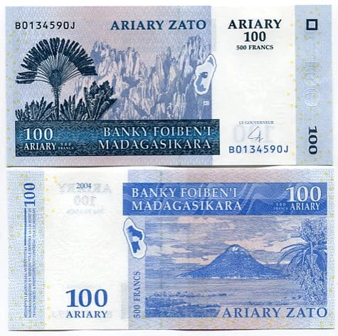 Madagaskar 100 Ariary 2004 r. UNC