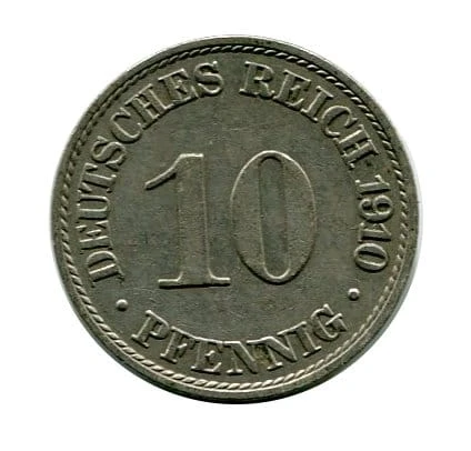 Niemcy 10 Pfennig 1910 r.