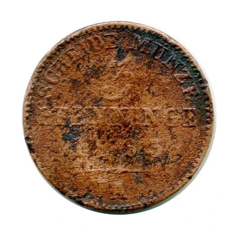 Prusy 3 Pfenninge 1863 r.