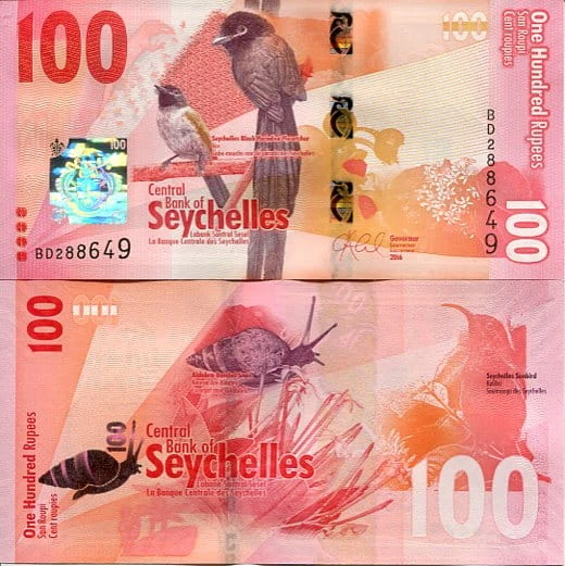 Seszele 100 Rupii 2016 r. UNC