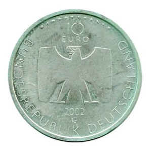 Niemcy 10 Euro 2002 r. 50 Years German TV