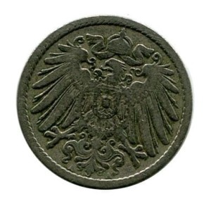 Niemcy 5 Pfennig 1898 r. 