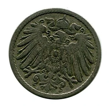 Niemcy 5 Pfennig 1898 r. 