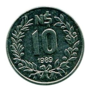 Urugwaj 10 Nuevo 1989 r.