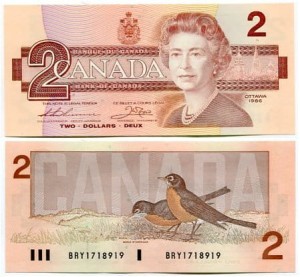 Kanada 2 Dolary 1986 r. UNC