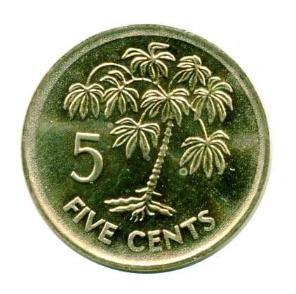 Seszele 5 Cents 2007 r.