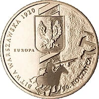 Moneta 2 zł 2010 r. 90. rocznica Bitwy Warszawskiej