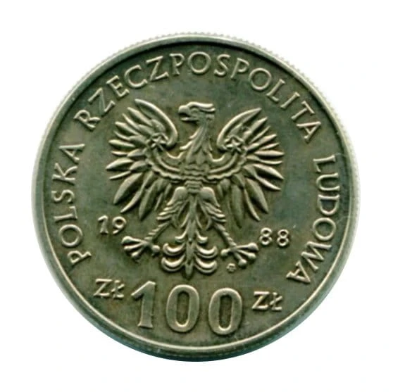 100 złotych 70 Rocznica Powstania Wielkopolskiego 1988 r.