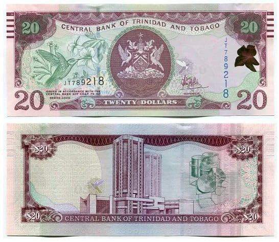 Trynidad i Tobago 20 Dollar 2006 r. UNC