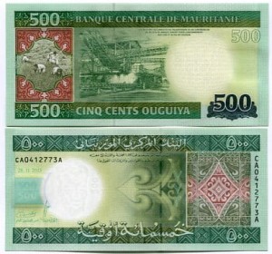 Mauretania 500 Ouguiya 2013 r. UNC