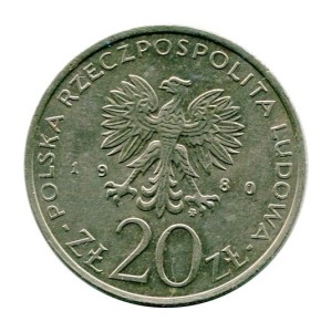 20 złotych Igrzyska XXII Olimpiady 1980 r. 