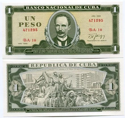 Kuba 1 Peso 1988 r. UNC