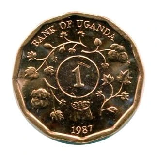 Uganda 1 Shillings 1987 r.