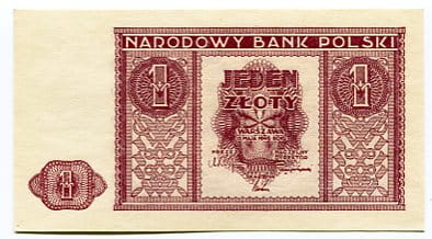 Banknot 1 zł 1946 r. 