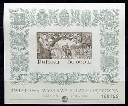 Znaczki 1993 r. Światowa Wystawa Filatelistyczna w Poznaniu
