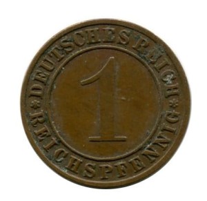 Niemcy 1 Pfennig 1933 r.