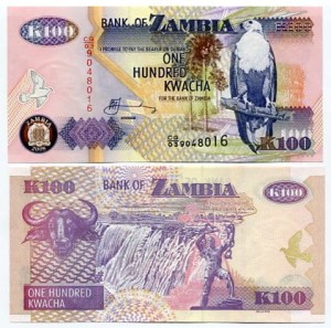 Zambia 100 Kwacha UNC
