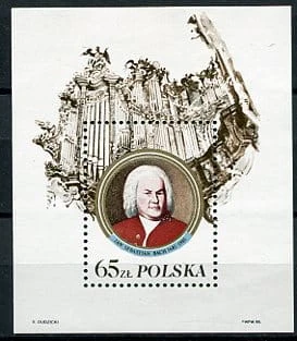 Znaczki 1985 r. 300 Rocznica urodzin Jana Sebastiana Bacha