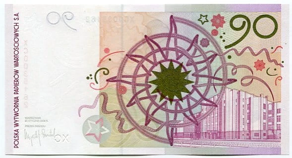Banknot testowy PWPW Jan Paderewski 90-tka