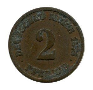 Niemcy 2 Pfennig 1976 r. 
