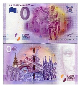 Banknot 0 Euro Francja - Porte d'Auguste