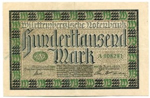 Niemcy 100 000 Mark 1923 r. 