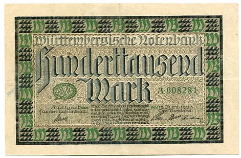 Niemcy 100 000 Mark 1923 r. 