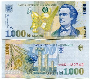 Rumunia 1000 Lei 1998 r. UNC 