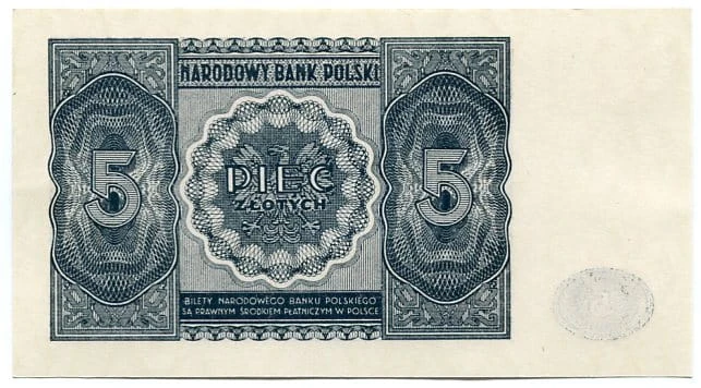 Banknot 5 zł 1946 r.