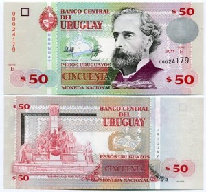 Urugwaj 50 Pesos 2011 r. UNC