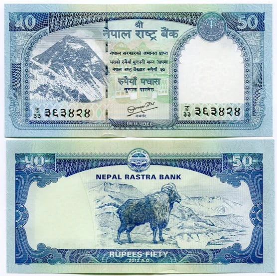 Nepal 50 Rupees 2012 r. UNC