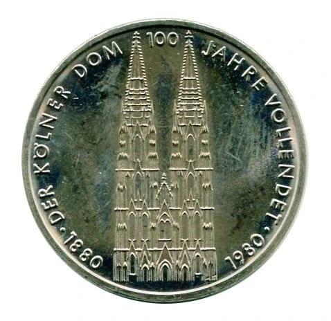Niemcy 5 Marek 1980 r. 100 Anniversary - Cologne Cathedral