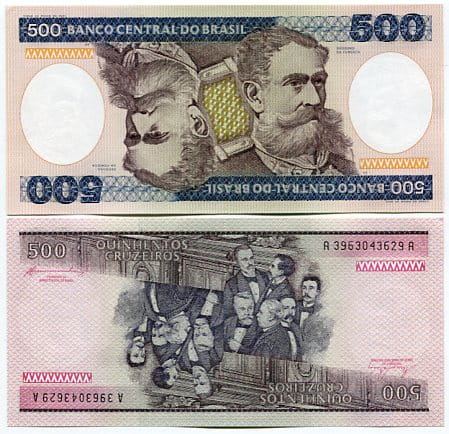 Brazylia 500 Cruzeiros 1985 r. UNC