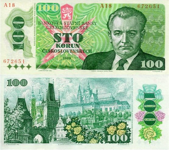 Czechosłowacja 100 Koron 1989 r. UNC