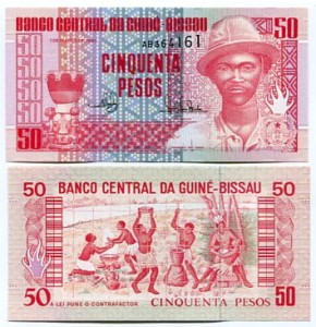 Gwinea Bissau 50 Pesos 1990 r. UNC