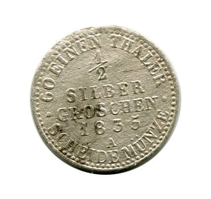 Prusy 1/2 Silber Groschen 1835 r.