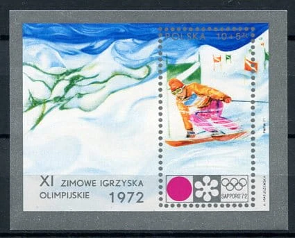 Znaczki 1972 r. Zimowe Igrzyska Olimpijskie w Sapporo