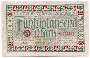 Niemcy 50 000 Mark 1923 r.