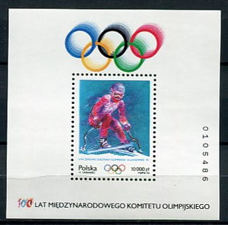 Znaczki 1994 r. XVII Zimowe Igrzyska Olimpijskie w Lillehammer