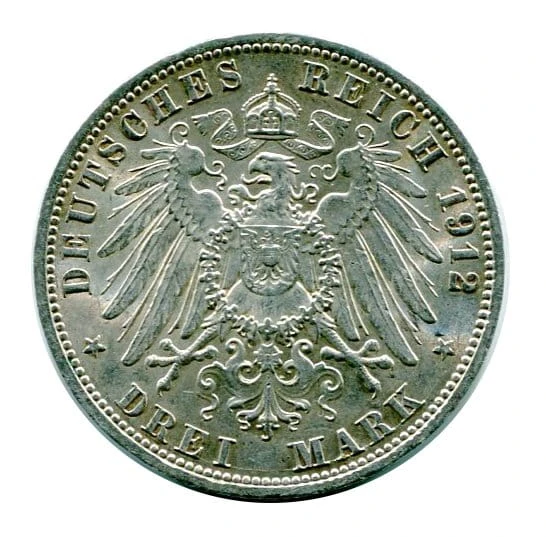 Niemcy 3 Marki 1912 r. Wilhelm II Prusy