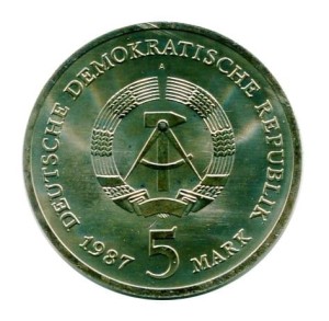 Niemcy 5 Marek 1987 r. Rotes Rarhaus Berlin