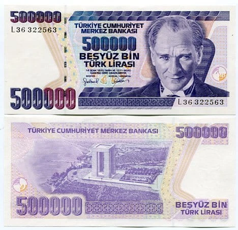 Turcja 500 000 Lirasi 1970 r. 
