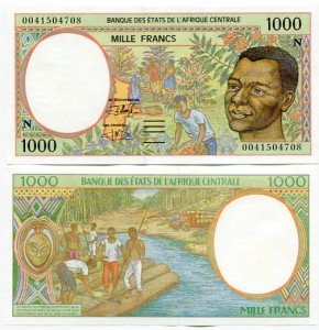 Gwinea Równikowa 1000 Francs 2000 r. UNC