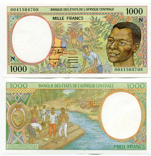 Gwinea Równikowa 1000 Francs 2000 r. UNC